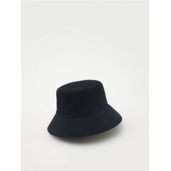 Reserved - Pălărie cloș bucket hat - negru