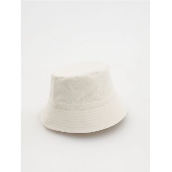 Reserved - Pălărie cloș bucket hat - nude