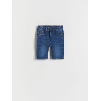 Reserved - Pantaloni scurți din denim - bleumarin