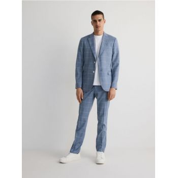 Reserved - Pantaloni slim fit clasici - albastru de firma originali