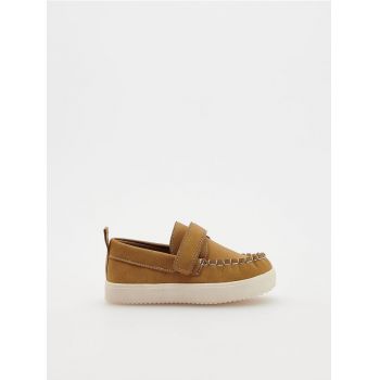 Reserved - Pantofi comozi clasici - brun-auriu