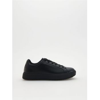 Reserved - Pantofi sport din piele ecologică - negru