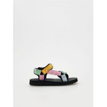 Reserved - Sandale cu model - multicolor