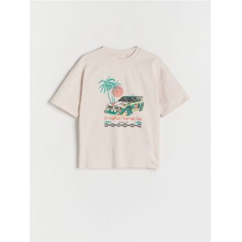 Reserved - T-shirt oversize - nude