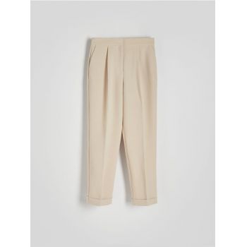 Reserved - Pantaloni cu manșete - bej