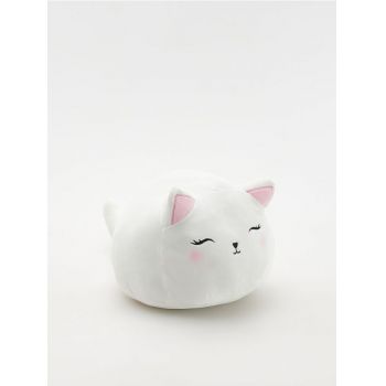 Reserved - Pernă în formă de pisică - alb