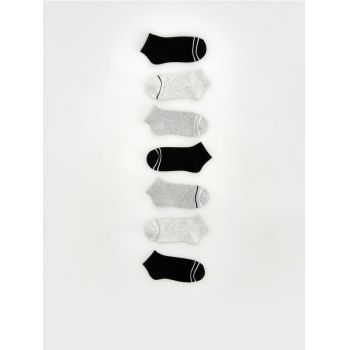 Reserved - Set de 7 perechi de șosete cu conținut ridicat de bumbac - negru ieftina