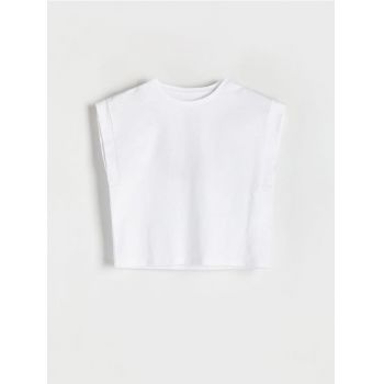 Reserved - Bluză din bumbac - alb