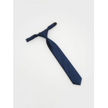 Reserved - Cravată cu închidere cu moș și babă - Albastru metalizat