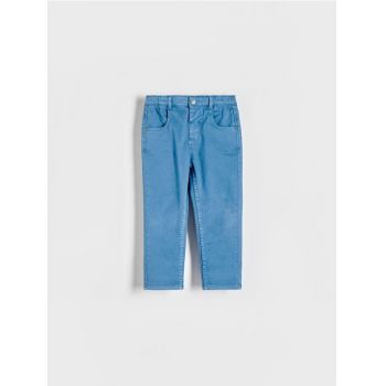 Reserved - Pantaloni regular elastici - albastru