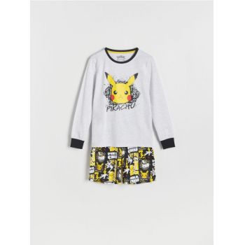 Reserved - Pijama din două piese Pokémon - negru ieftina