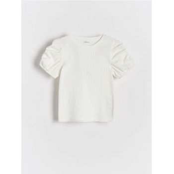 Reserved - Bluză cu mâneci bufante - alb