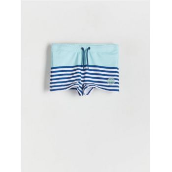 Reserved - BOYS` SWIMMING TRUNKS - turcoaz-pal ieftina