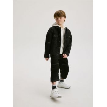 Reserved - BOYS` TROUSERS - negru