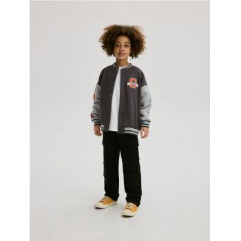 Reserved - BOYS` TROUSERS - negru