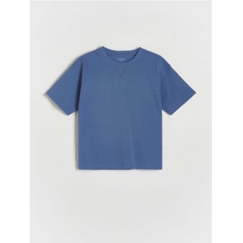 Reserved - Tricou oversized din bumbac - bleumarin