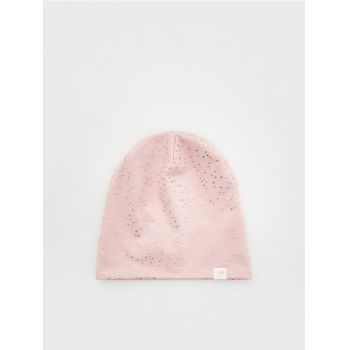 Reserved - Șapcă cu emblemă - roz-pastel