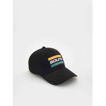 Reserved - Șapcă de baseball din bumbac - negru