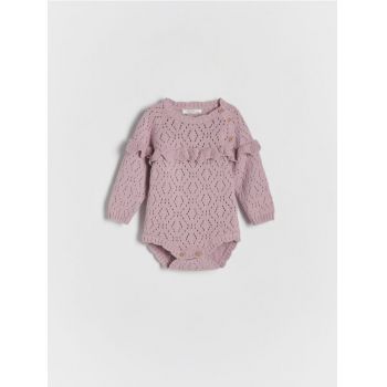 Reserved - Body din tricot - roz-pudră ieftin