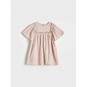 Reserved - GIRLS` DRESS - roz-pudră