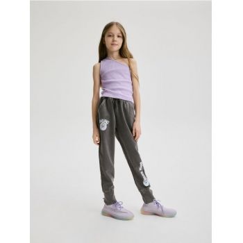 Reserved - GIRLS` TROUSERS - gri-închis ieftini