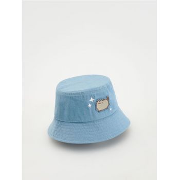 Reserved - Pălărie cloș Pusheen - albastru-pal