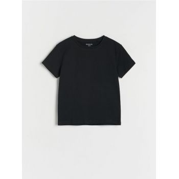 Reserved - Tricou din bumbac basic - negru