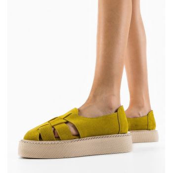 Pantofi Casual Anura Galbeni