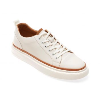Pantofi casual GRYXX albi, 319, din piele naturala la reducere