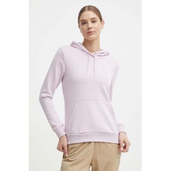 Puma bluză femei, culoarea violet, cu glugă, imprimeu 848332 ieftin