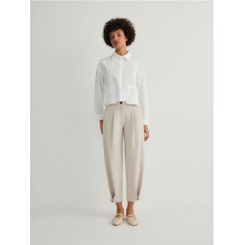 Reserved - LADIES` TROUSERS - nude