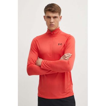 Under Armour hanorac de antrenament Tech 2.0 culoarea rosu, melanj de firma original