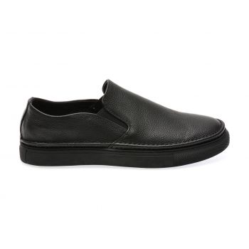 Pantofi casual OTTER negri, 2238, din piele naturala la reducere