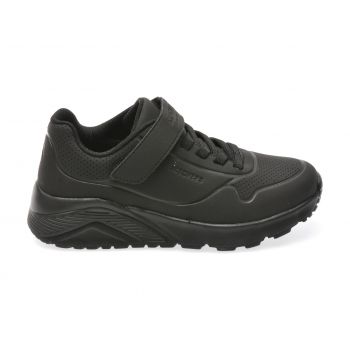 Pantofi sport SKECHERS negri, 403695L, din piele ecologica