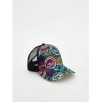 Reserved - BOYS` PEAKED CAP - negru