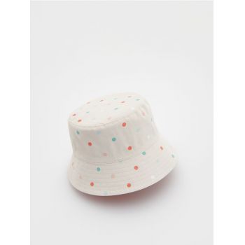 Reserved - Pălărie de pescar reversibilă - roz-pastel