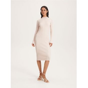 Reserved - Rochie midi - nude