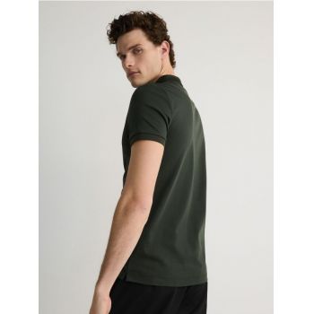 Reserved - Tricou polo slim fit - verde