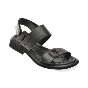 Sandale casual GRYXX negre, 321017, din piele naturala de firma originala