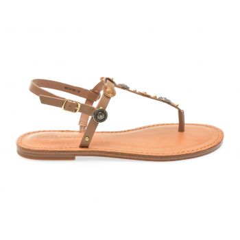 Sandale casual Steve Madden maro, ROMIE, din piele naturala