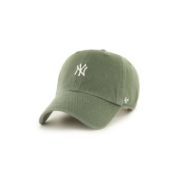 47brand șapcă MLB New York Yankees culoarea gri, cu imprimeu B-BSRNR17GWS-MSA de firma originala