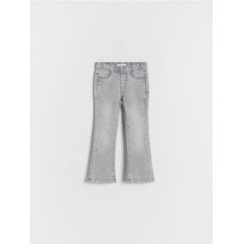 Reserved - GIRLS` JEANS TROUSERS - gri deschis