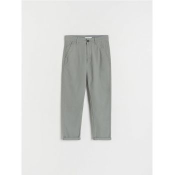 Reserved - Pantaloni chino regular fit - verde-închis