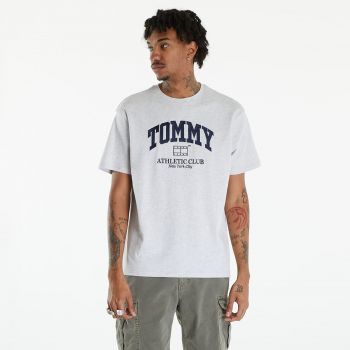 Tommy Jeans Varsity Logo T-Shirt Silver Grey ieftin