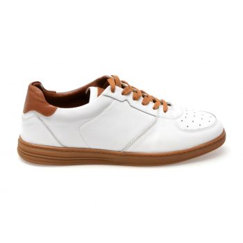 Pantofi casual GRYXX albi, 33948, din piele naturala de firma originali