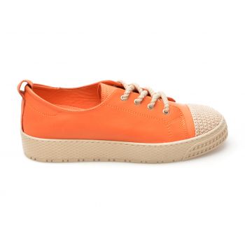 Pantofi GRYXX portocalii, 23811, din piele naturala