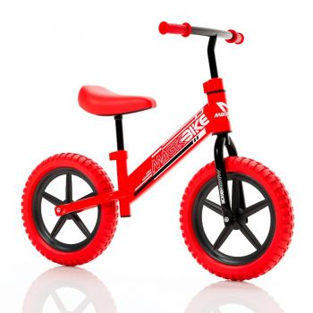 Bicicleta echilibru fara pedale Magik Bikes roti EVA 12 inch reglabila Fast Magic Rossa Rosu cu Negru de firma originala