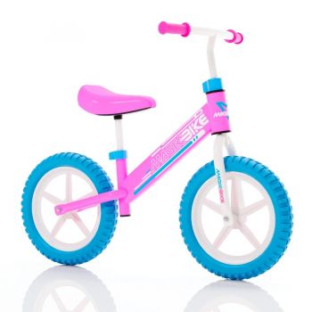 Bicicleta echilibru fara pedale Magik Bikes roti EVA 12 inch reglabila Pink Sport Roz cu Bleu la reducere