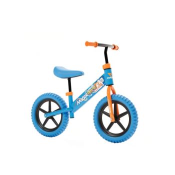 Bicicleta echilibru fara pedale Magik Bikes roti EVA 12 inch reglabila Space Rocket 2-5 ani Albastru cu Portocaliu ieftina
