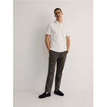 Reserved - Pantaloni chino slim - verde-deschis